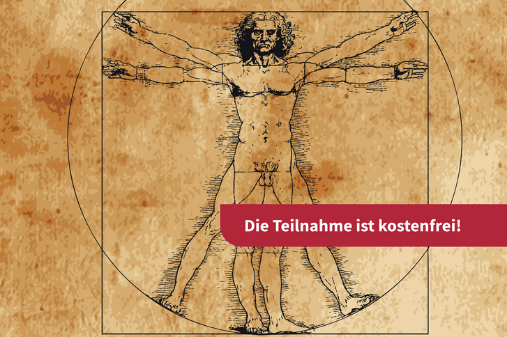 Grafik Vitruvianischer Mensch, MedizinKompakt, Informationsveranstaltung Gesundheit, Patientenakademie in Hamburg und Umgebung, Albertinen Krankenhaus Grafik Vitruvianischer Mensch, MedizinKompakt, Informationsveranstaltung Gesundheit, Patientenakademie in Hamburg und Umgebung, Albertinen Krankenhaus