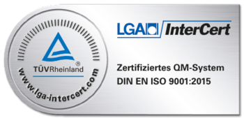 Zertifiziertes QM-System DIN EN ISO 9001:2015