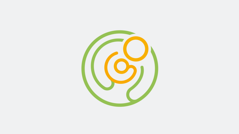 Orange-grüne Bändergrafik Symbolbild Geburtshilfe, Fachveranstaltung, Veranstaltungsreihe, Geburtshilfe im Mittelpunkt, Online-Fortbildung, Albertinen Krankenhaus, Hamburg-Schnelsen